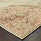 HomeRoots 10' x 13' Ivory and Pink Medallion Area Rug