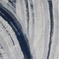 HomeRoots 10' x 13' Navy Ivory Abstract Strokes Modern Area Rug