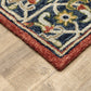 HomeRoots 10' x 13' Red and Blue Bohemian Rug