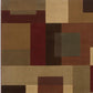 HomeRoots 10' x 13' Red and Tan Geometric Area Rug