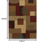 HomeRoots 10' x 13' Red and Tan Geometric Area Rug
