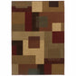 HomeRoots 10' x 13' Red and Tan Geometric Area Rug