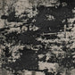 HomeRoots 10' x 13' Silver Charcoal Machine Woven Abstract Paint Splatter Indoor Area Rug