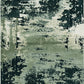 HomeRoots 10' x 13' Silver Charcoal Machine Woven Abstract Paint Splatter Indoor Area Rug