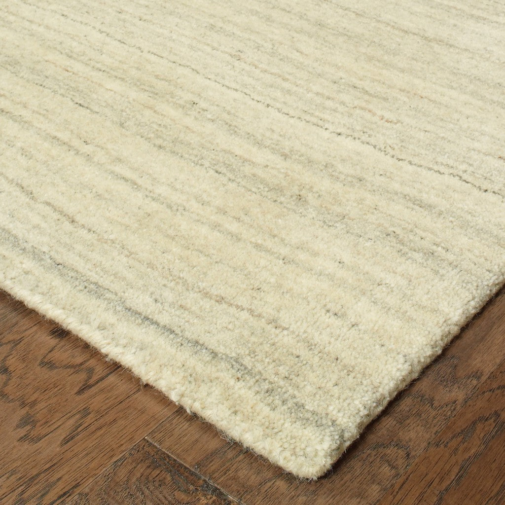 HomeRoots 10' x 13' Two-toned Beige and GrayArea Rug
