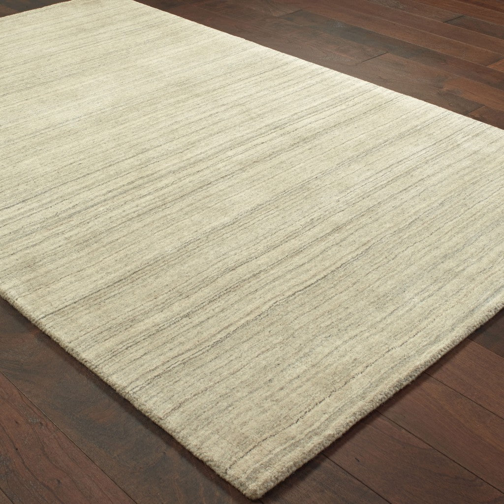 HomeRoots 10' x 13' Two-toned Beige and GrayArea Rug