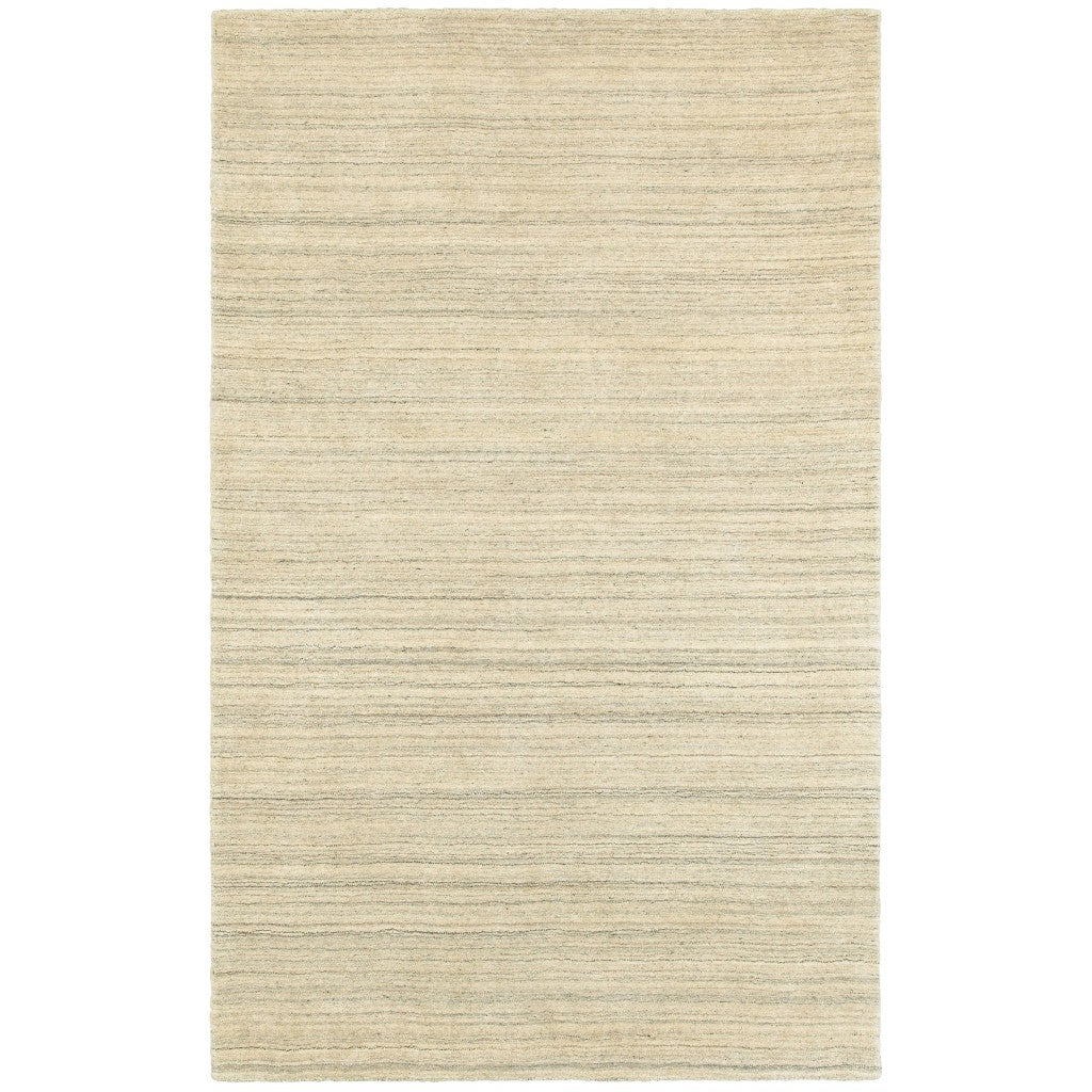 HomeRoots 10' x 13' Two-toned Beige and GrayArea Rug
