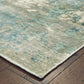 HomeRoots 10' x 14' Blue and Gray Abstract Pattern Indoor Area Rug