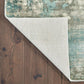 HomeRoots 10' x 14' Blue and Gray Abstract Pattern Indoor Area Rug