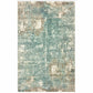 HomeRoots 10' x 14' Blue and Gray Abstract Pattern Indoor Area Rug