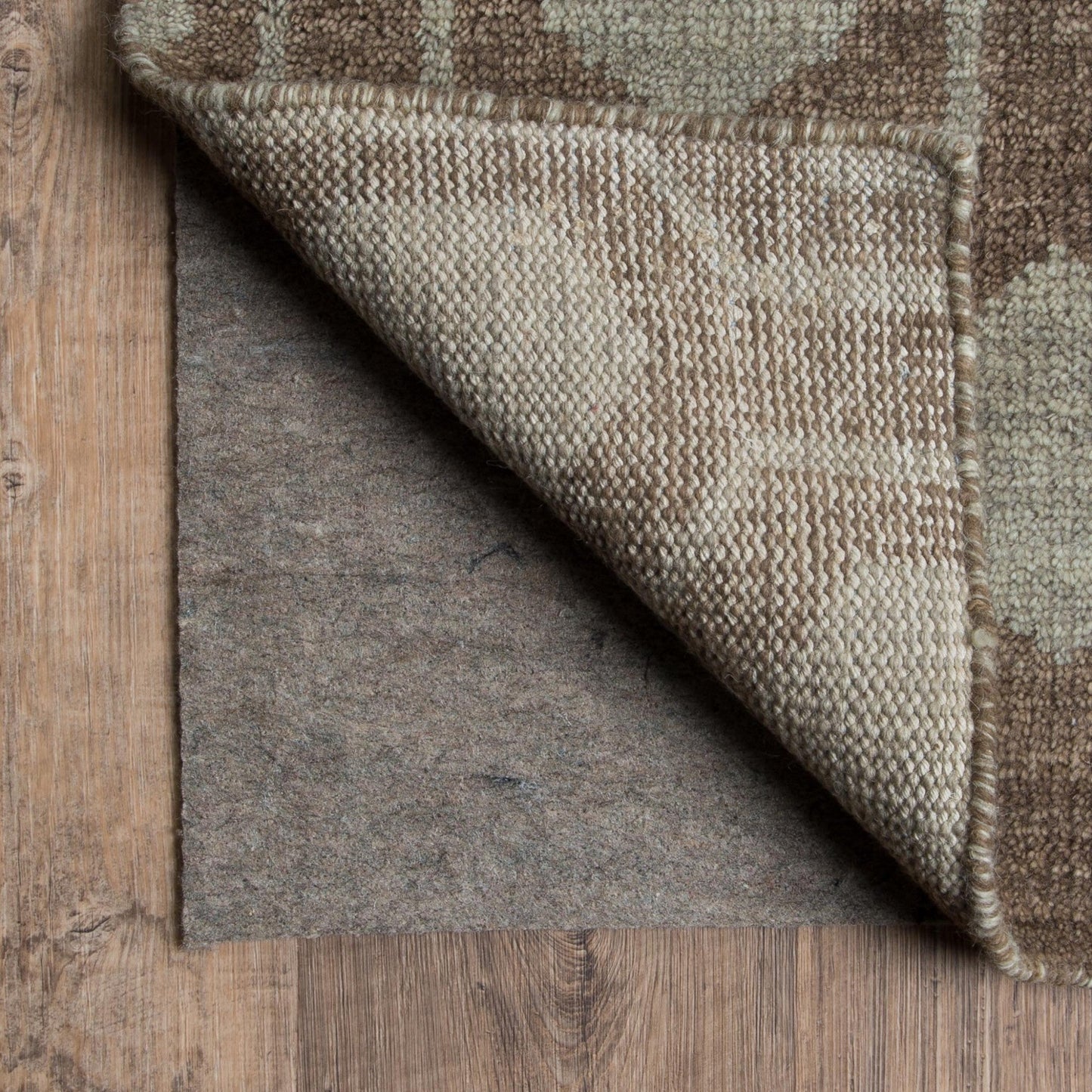 HomeRoots 10' x 14' Grey Non Slip Rug Pad