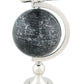 HomeRoots 10" x 8.5" x 18" Airplane On Globe With Brass Stand