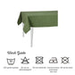 HomeRoots 104" Merry Christmas Rectangle Tablecloth in Green