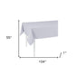 HomeRoots 104" Merry Christmas Rectangle Tablecloth in Grey