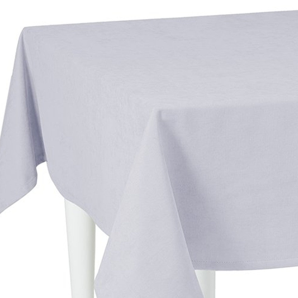 HomeRoots 104" Merry Christmas Rectangle Tablecloth in Grey
