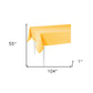 HomeRoots 104" Merry Christmas Rectangle Tablecloth in Yellow