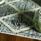 HomeRoots 105" x 156" Charcoal Polyester Rug