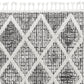 HomeRoots 105" x 156" Charcoal Polyester Rug