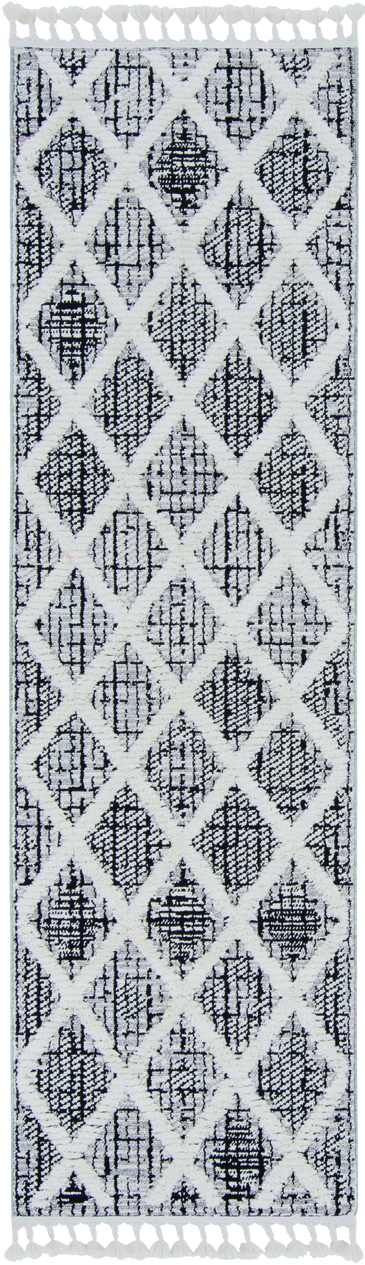 HomeRoots 105" x 156" Charcoal Polyester Rug