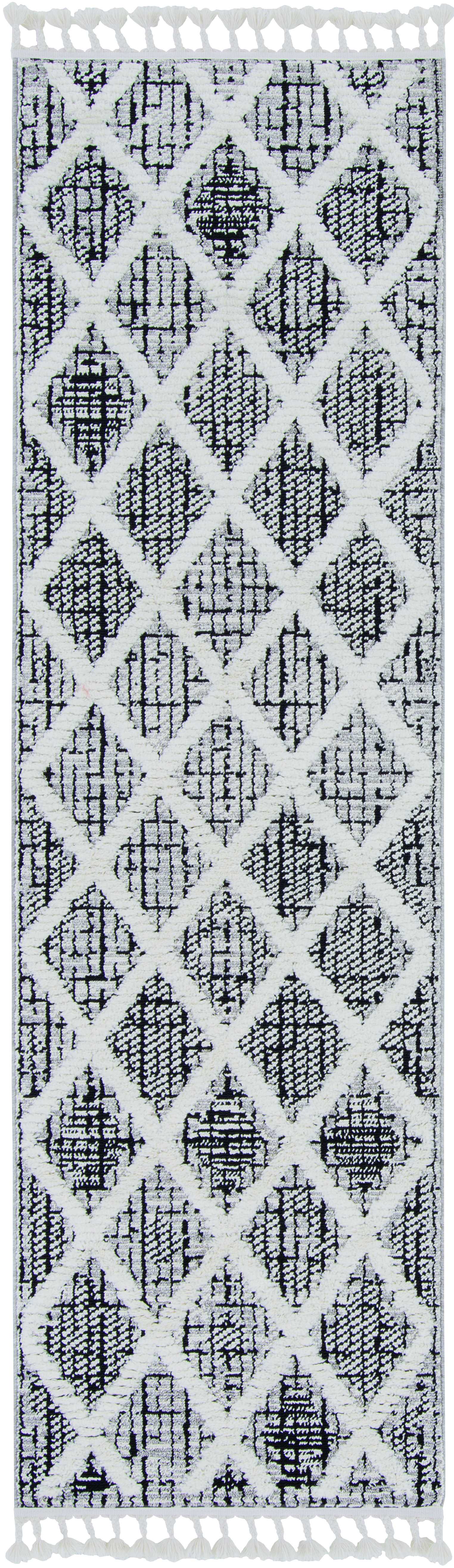HomeRoots 105" x 156" Charcoal Polyester Rug