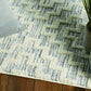 HomeRoots 105" x 156" Ivory Grey Polyester Rug