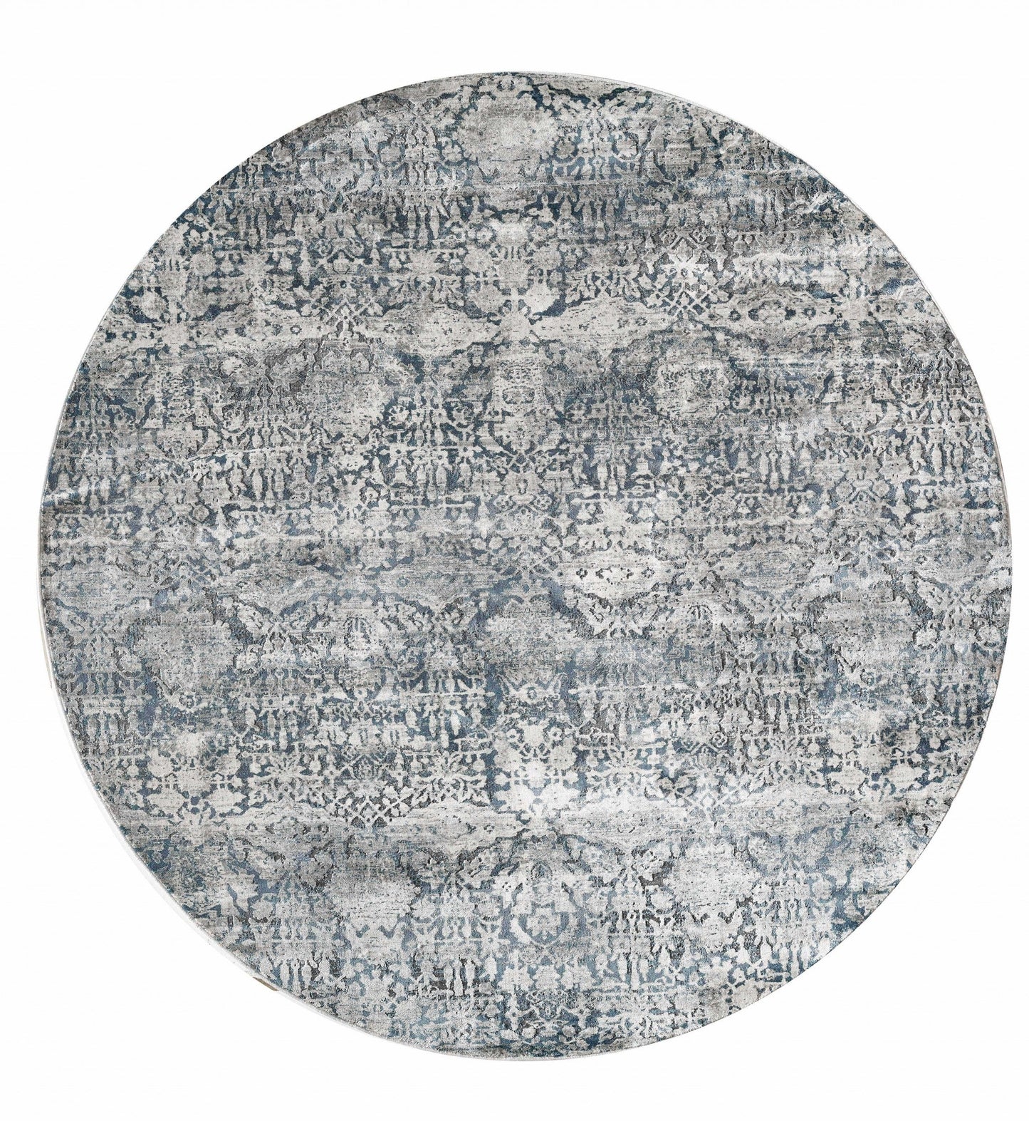 HomeRoots 105" x 156" Teal Polyester or Viscose Rug