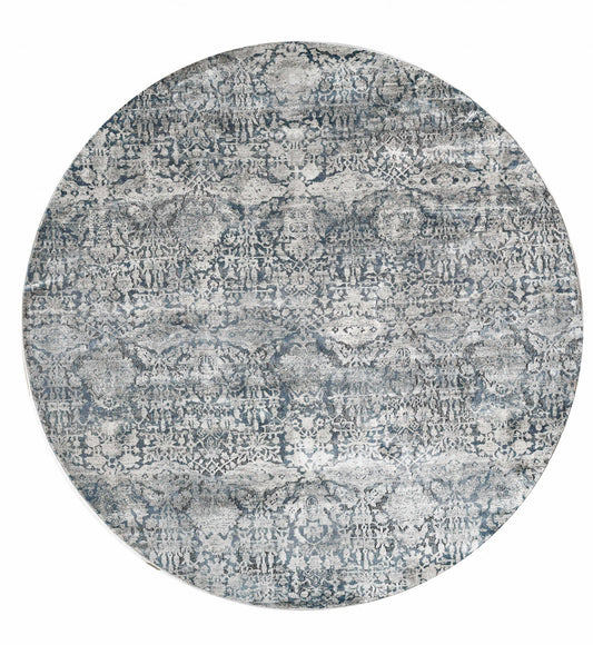 HomeRoots 105" x 156" Teal Polyester or Viscose Rug