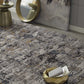 HomeRoots 106" x 158" Grey Polyester Rug