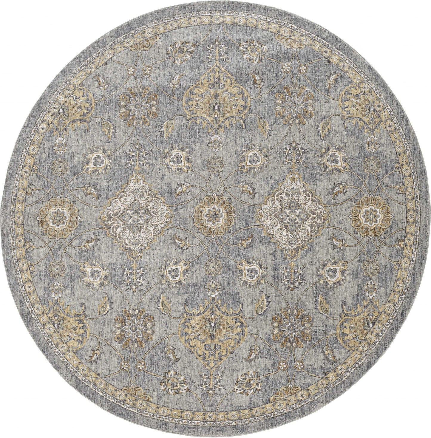 HomeRoots 108" x 108" Sage Green Wool Rug