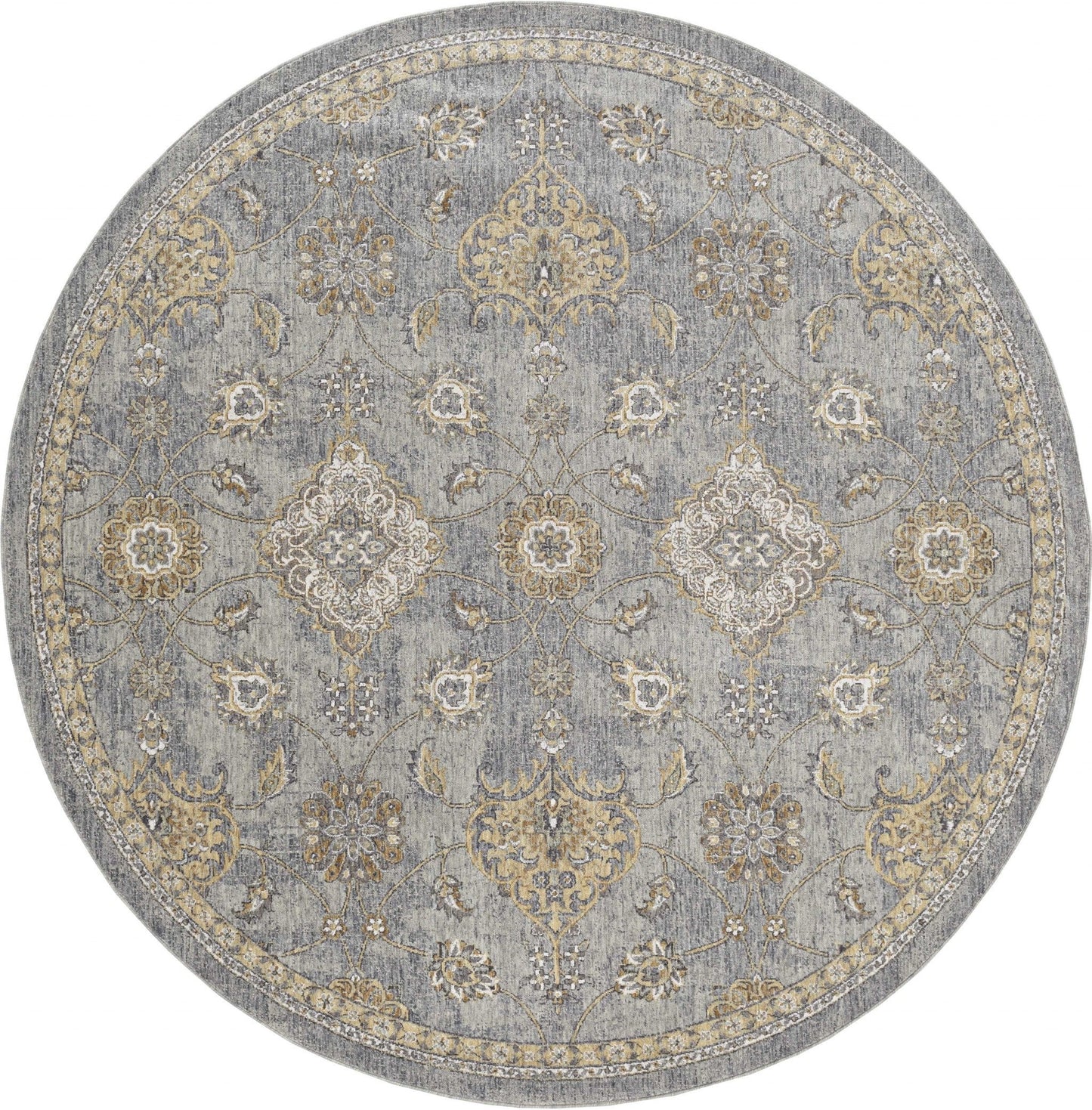 HomeRoots 108" x 108" Sage Green Wool Rug