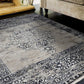 HomeRoots 108" x 144" Sand or Charcoal Polypropylene Rug