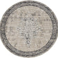 HomeRoots 108" x 144" Sand or Charcoal Polypropylene Rug