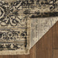 HomeRoots 108" x 144" Sand or Charcoal Polypropylene Rug