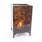 HomeRoots 10.25 x 10.25 x 18 Brown Vintage Floral Pattern - Candle Holder