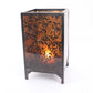 HomeRoots 10.25 x 10.25 x 18 Brown Vintage Floral Pattern - Candle Holder