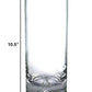 HomeRoots 10.5 Mouth Blown Crystal European Made Cylinder Vase