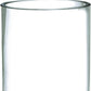 HomeRoots 10.5 Mouth Blown Crystal European Made Cylinder Vase