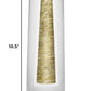 HomeRoots 10.5 Mouth Blown Hand Decorated Standard Gold Vase