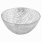 HomeRoots 11-Hand Crafted Glass Silver Accent Salad or Serving Bowl
