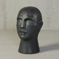 HomeRoots 11" Matte Black Ceramic Bust Decorative Sculpture