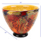 HomeRoots 11" Mouth Blown Art Glass Centerpiece or Punch Bowl