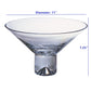 HomeRoots 11" Mouth Blown Crystal Centerpiece or Fruit Bowl