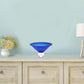 HomeRoots 11-Mouth Blown Crystal Cobalt Blue Centerpiece Bowl