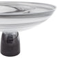 HomeRoots 11-Mouth Blown Polish Glass Footed Centerpiece Bowl
