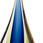 HomeRoots 11 Mouth Blown Teardrop Centerpiece on Crystal Base