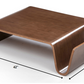 HomeRoots 11" Plywood Coffee Table in Walnut Finish