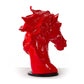 HomeRoots 11' Red Polyresin Horse Head Sculpture