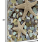 HomeRoots 11" Two Starfish and Seaglass 3 Giclee Wrap Canvas Wall Art