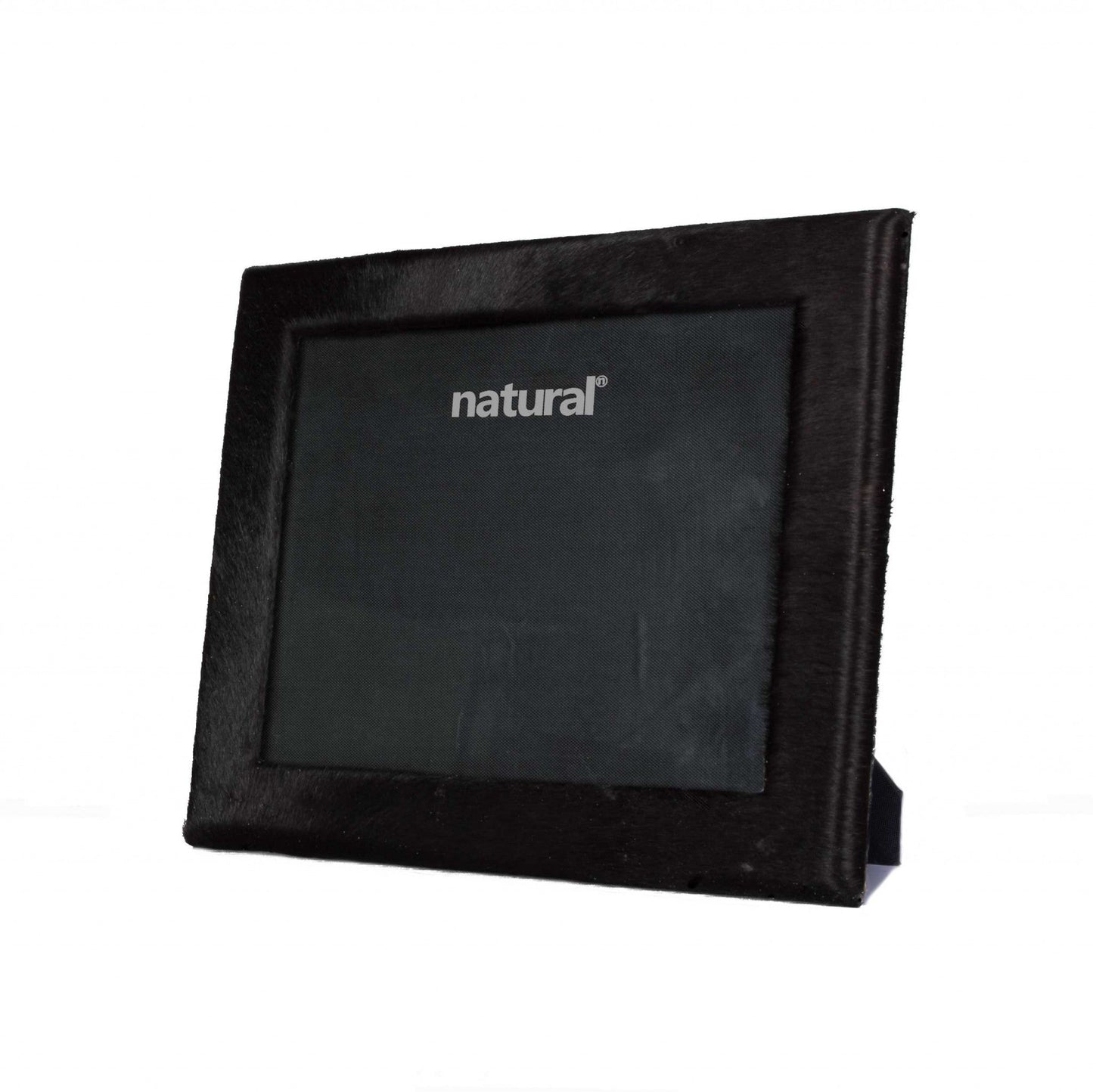 HomeRoots 11" x 13" Black Cowhide 8" x 10" Picture Frame