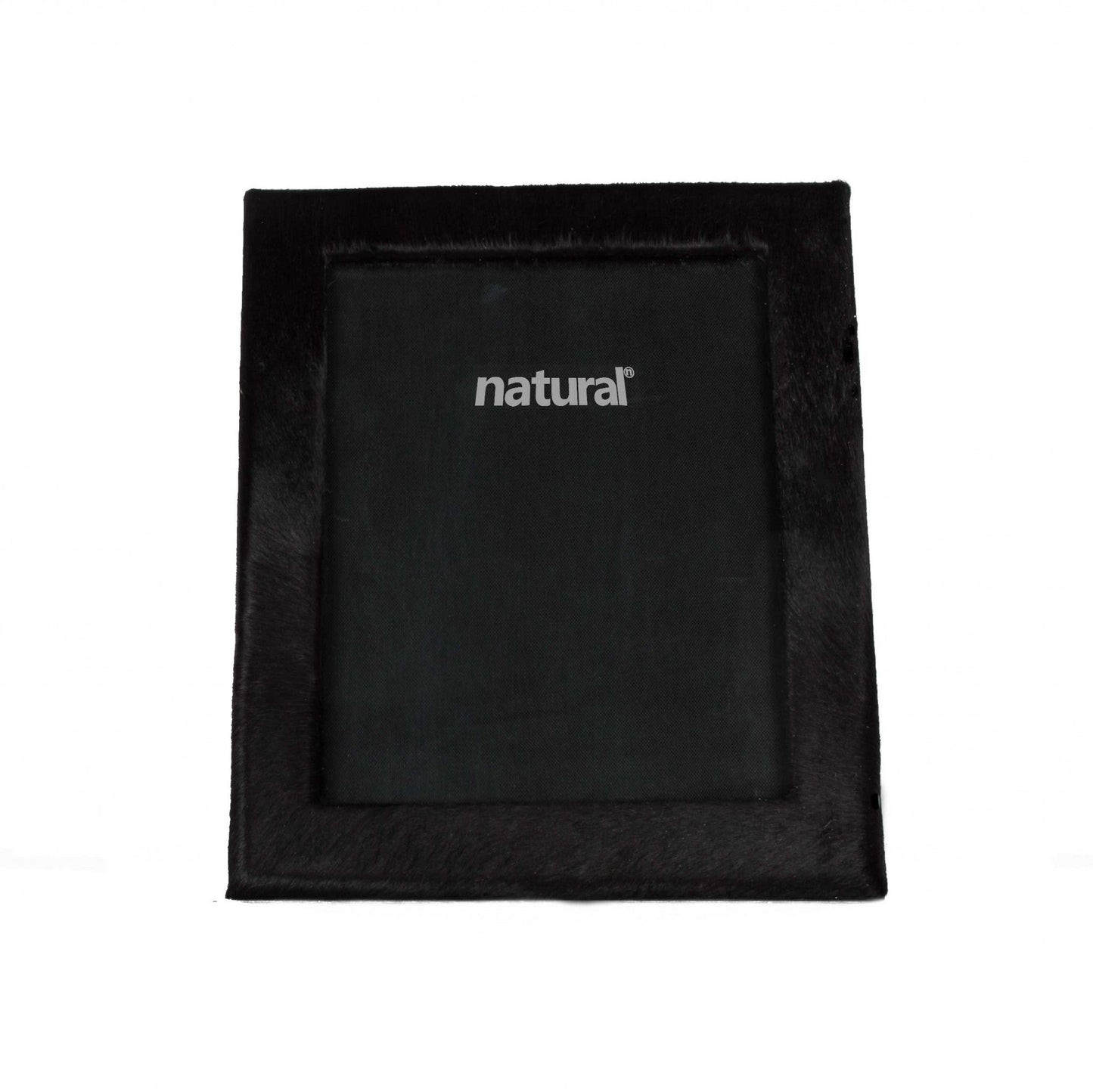 HomeRoots 11" x 13" Black Cowhide 8" x 10" Picture Frame